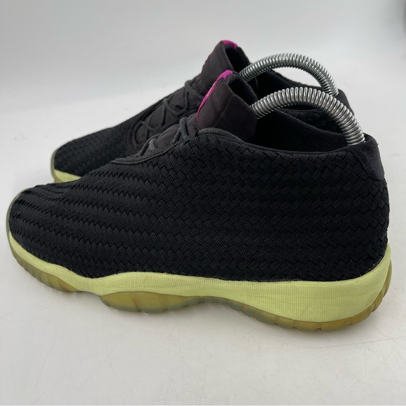 Nike 👞 Big Kid’s Air Jordan Future GG Black Liquid Lime Athletic Shoes-Size 7 Y - Picture 10 of 11
